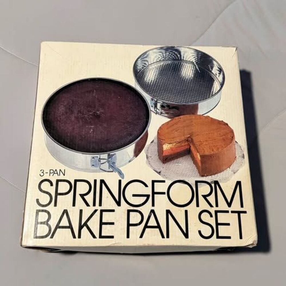 Vintage Springform Bake Pans Set of 3